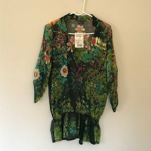 NWT Multi-color Desigual Floral Blouse